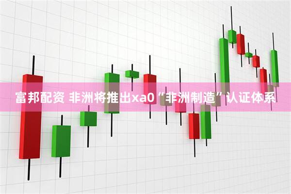 富邦配资 非洲将推出xa0“非洲制造”认证体系